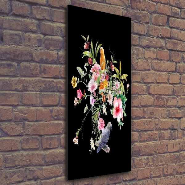 Quadro in vetro acrilico verticale Modello hawaiano