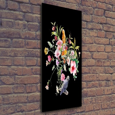 Quadro in vetro acrilico verticale Modello hawaiano