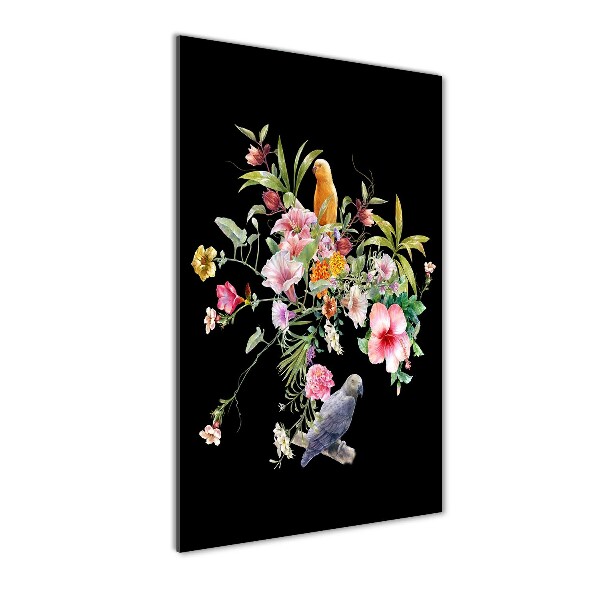 Quadro in vetro acrilico verticale Modello hawaiano