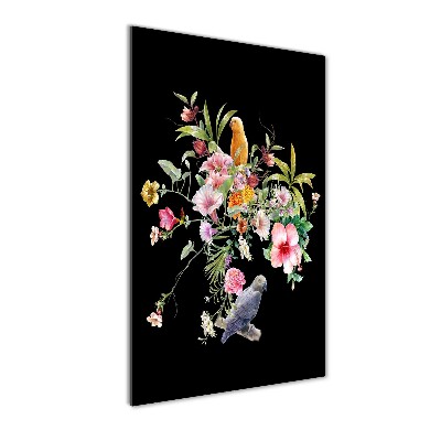 Quadro in vetro acrilico verticale Modello hawaiano