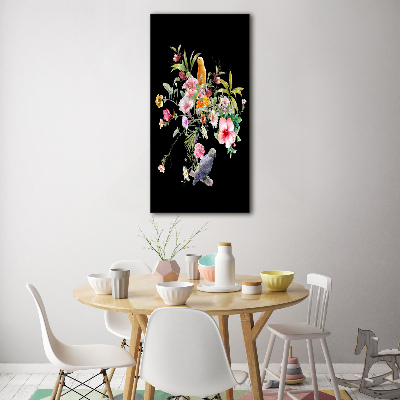 Quadro in vetro acrilico verticale Modello hawaiano