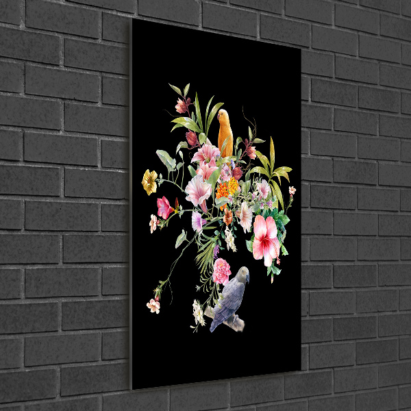 Quadro in vetro acrilico verticale Modello hawaiano