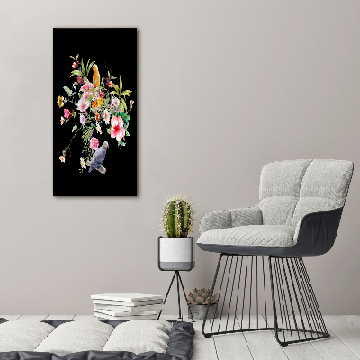 Quadro in vetro acrilico verticale Modello hawaiano