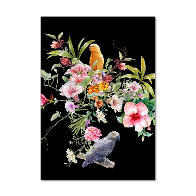 Quadro in vetro acrilico verticale Modello hawaiano