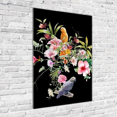 Quadro in vetro acrilico verticale Modello hawaiano