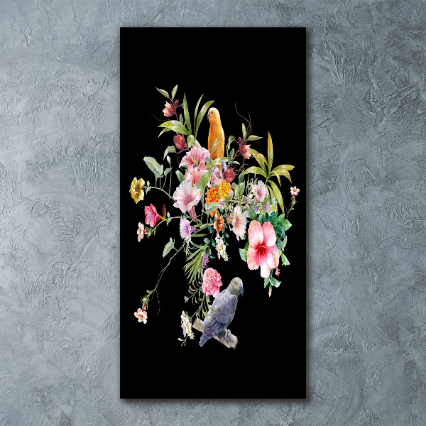 Quadro in vetro acrilico verticale Modello hawaiano