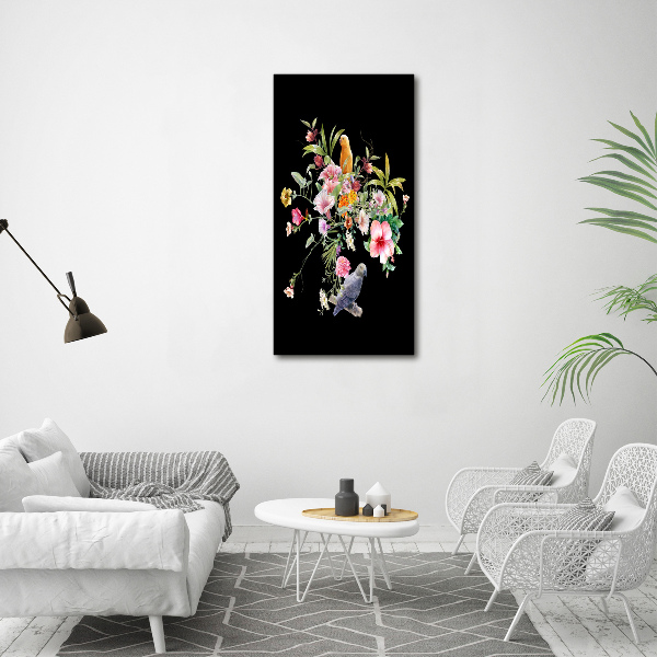 Quadro in vetro acrilico verticale Modello hawaiano