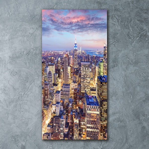 Quadro vetro acrilico verticale New York