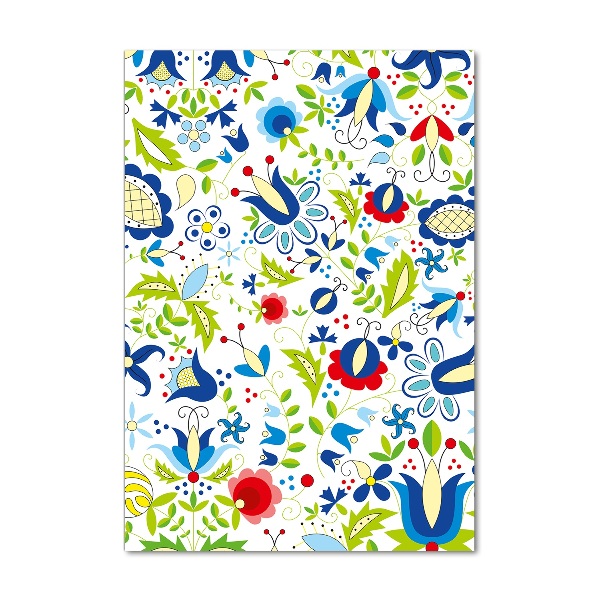 Quadro acrilico verticale Modello etnico