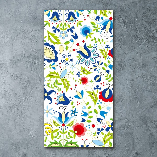 Quadro acrilico verticale Modello etnico