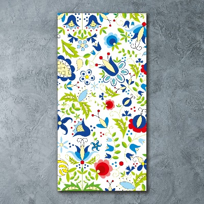 Quadro acrilico verticale Modello etnico