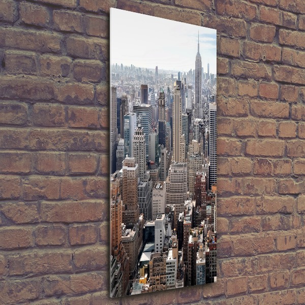 Quadro in vetro acrilico verticale New York