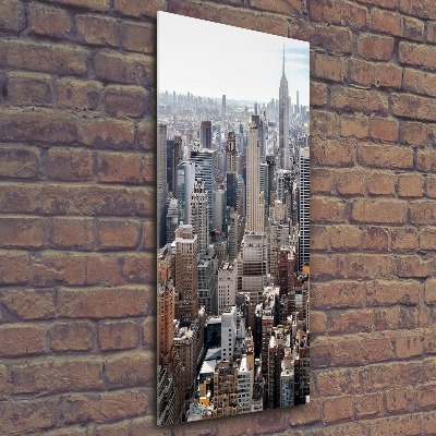 Quadro in vetro acrilico verticale New York