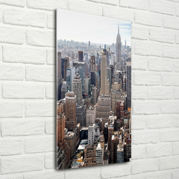 Quadro in vetro acrilico verticale New York