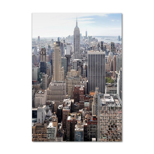 Quadro in vetro acrilico verticale New York