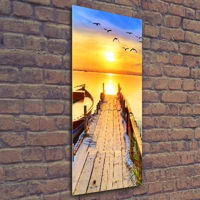 Quadro vetro acrilico verticale Lago