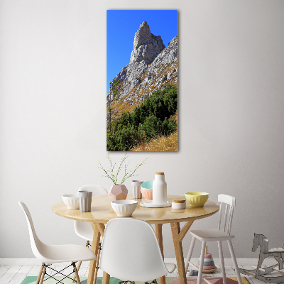 Quadro in vetro acrilico verticale Piccolo Giewont, Monti Tatra