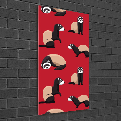 Quadro vetro acrilico verticale Furetti