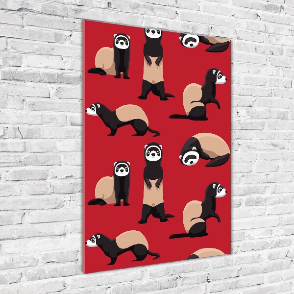 Quadro vetro acrilico verticale Furetti