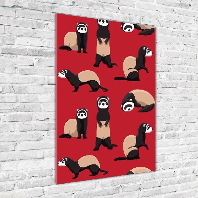 Quadro vetro acrilico verticale Furetti