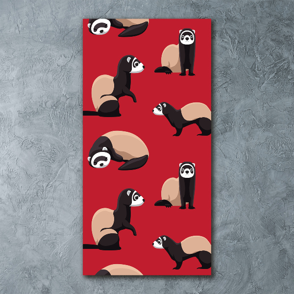 Quadro vetro acrilico verticale Furetti