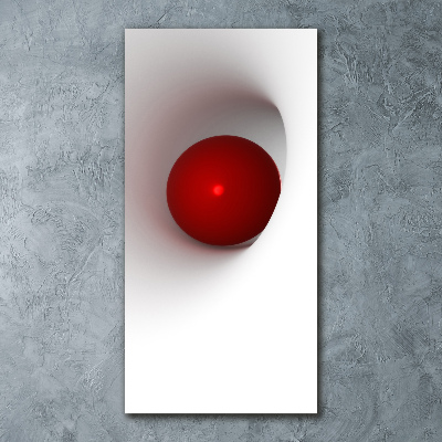 Quadro acrilico verticale Sfera astratta