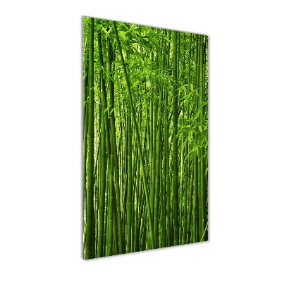 Quadro acrilico verticale Foresta di bambù