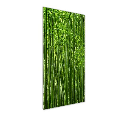 Quadro acrilico verticale Foresta di bambù