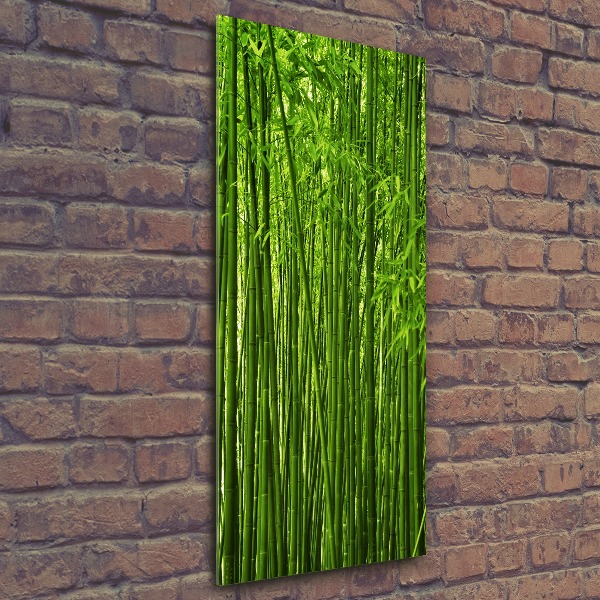 Quadro acrilico verticale Foresta di bambù