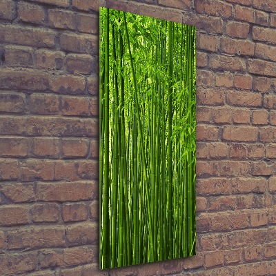 Quadro acrilico verticale Foresta di bambù