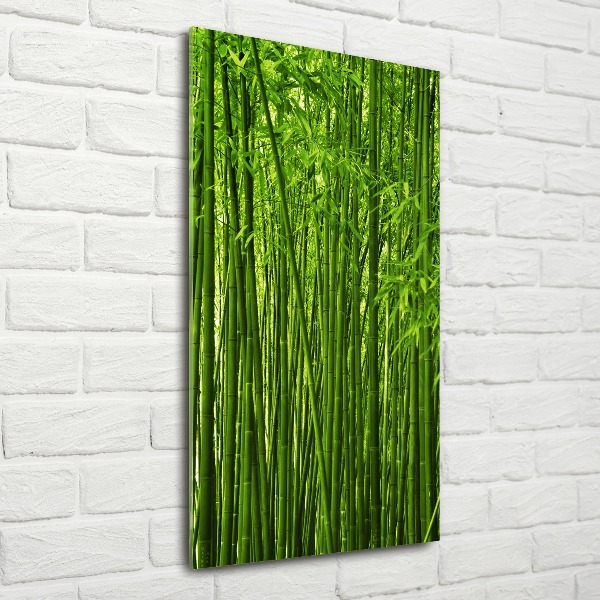 Quadro acrilico verticale Foresta di bambù