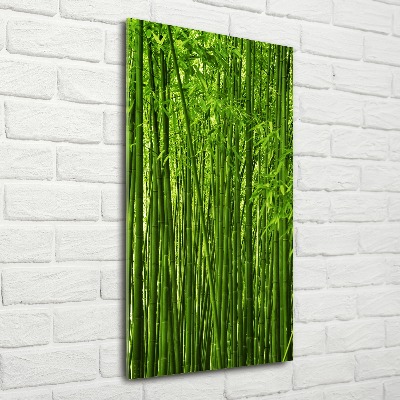 Quadro acrilico verticale Foresta di bambù
