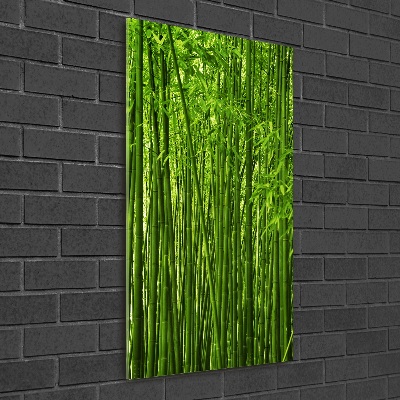 Quadro acrilico verticale Foresta di bambù