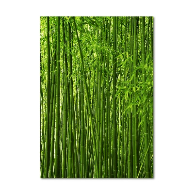 Quadro acrilico verticale Foresta di bambù