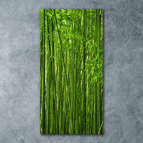 Quadro acrilico verticale Foresta di bambù