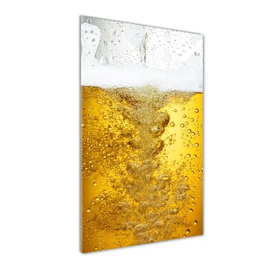Quadro in vetro acrilico verticale Birra