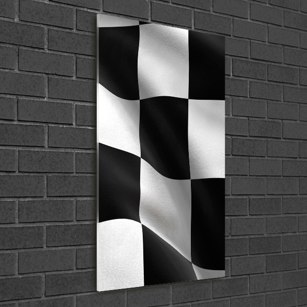 Quadro vetro acrilico verticale Bandiera del traguardo