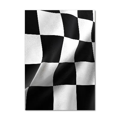 Quadro vetro acrilico verticale Bandiera del traguardo