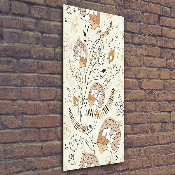 Quadro in vetro acrilico verticale Ornamenti