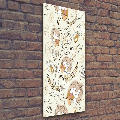 Quadro in vetro acrilico verticale Ornamenti