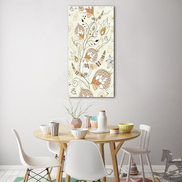 Quadro in vetro acrilico verticale Ornamenti