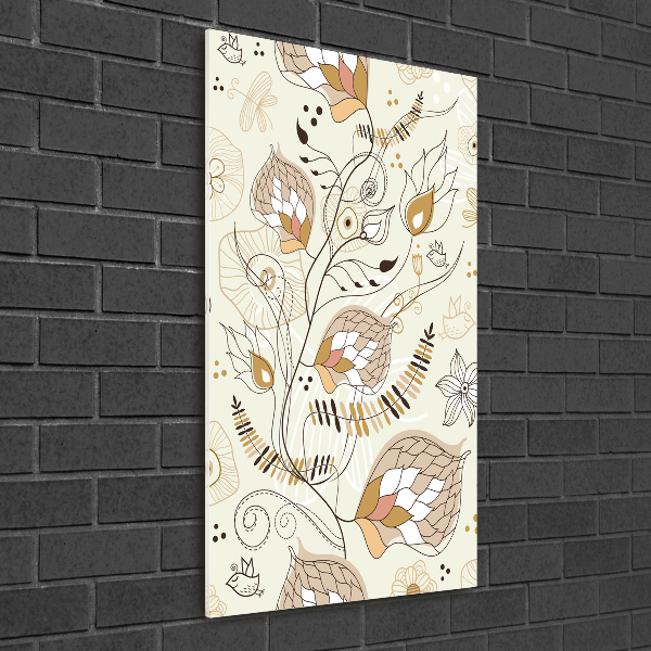 Quadro in vetro acrilico verticale Ornamenti