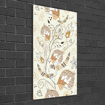 Quadro in vetro acrilico verticale Ornamenti