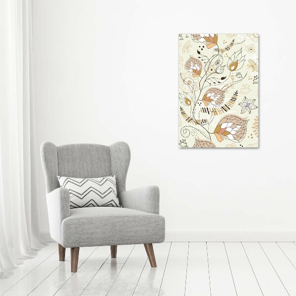 Quadro in vetro acrilico verticale Ornamenti