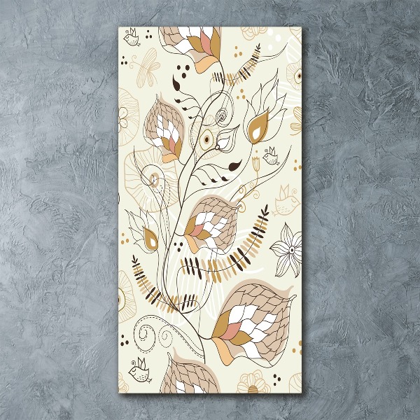 Quadro in vetro acrilico verticale Ornamenti