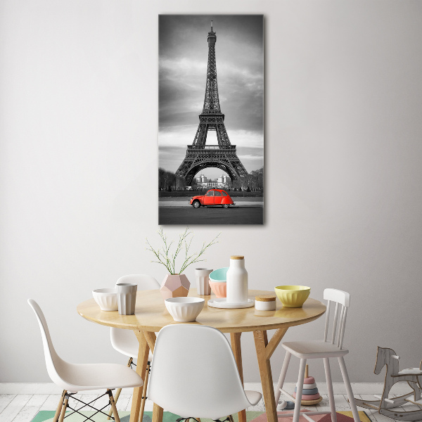 Quadro vetro acrilico verticale Torre Eiffel Parigi