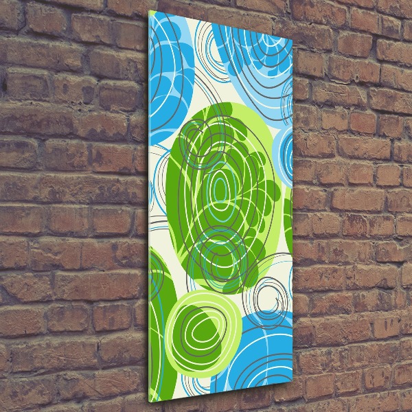 Quadro vetro acrilico verticale Astrazione