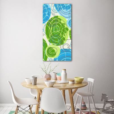 Quadro vetro acrilico verticale Astrazione