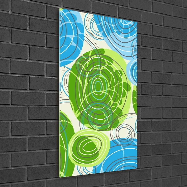 Quadro vetro acrilico verticale Astrazione