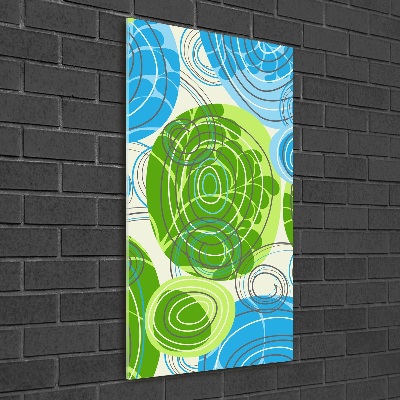 Quadro vetro acrilico verticale Astrazione